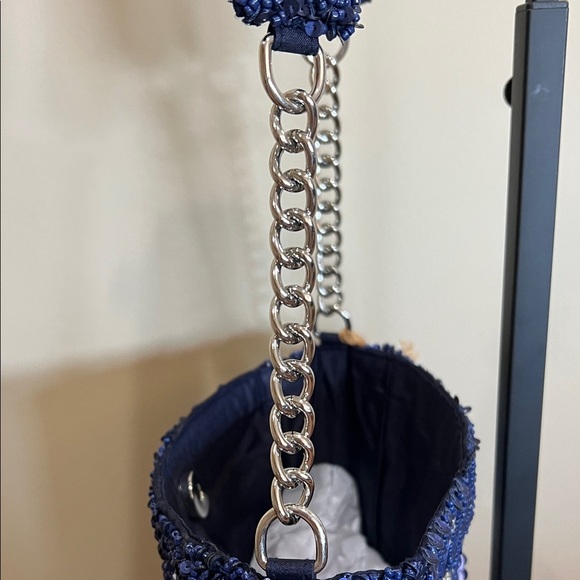 From India To You | Navy Beaded “Go Team” Shoulder Bag - Picture 8 of 13